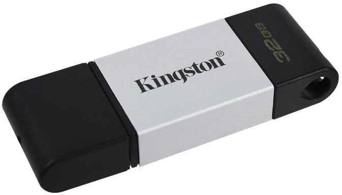 Kingston DataTraveler 80 - 32GB, černá/stříbrná_796730309