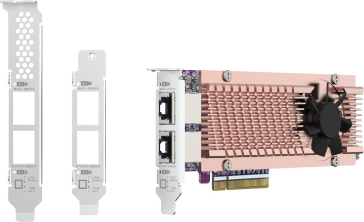 QNAP QM2-2P410G2T - rozšiřující karta pro disky SSD M.2 2280 PCIe, (Gen4 x8)_647997668