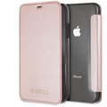 GUESS PU Leather Book Case Iridescent pro iPhone Xr, růžovo zlaté_860216249
