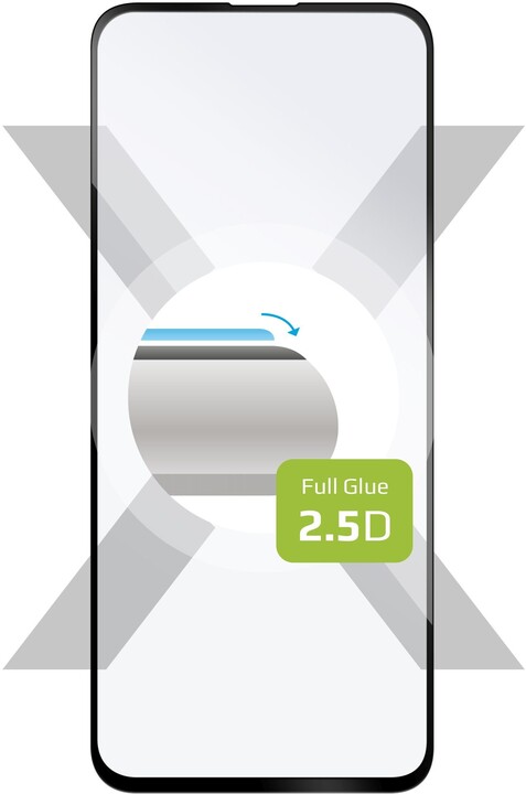 FIXED ochranné tvrzené sklo Full-Cover pro Samsung Galaxy A51, lepení přes celý displej, černá_1391680465