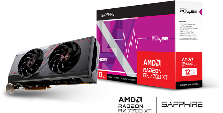 Sapphire PULSE AMD Radeon™ RX 7700 XT GAMING 12GB, 12GB GDDR6_1883039888
