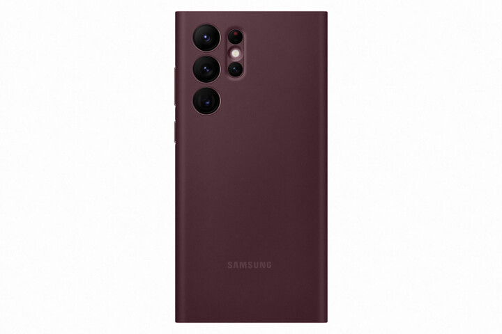 Samsung flipové pouzdro Clear View pro Galaxy S22 Ultra, červená_291668945