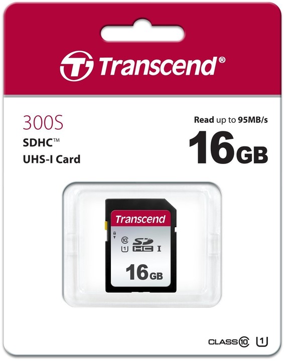 Transcend SDHC 300S 16GB 95MB/s UHS-I U1_1297416204