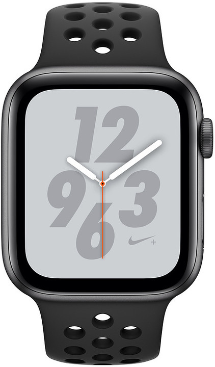 Apple Watch Nike+ Series 4, 40mm, pouzdro z vesmírně šedého hliníku/černý řemínek_400534146