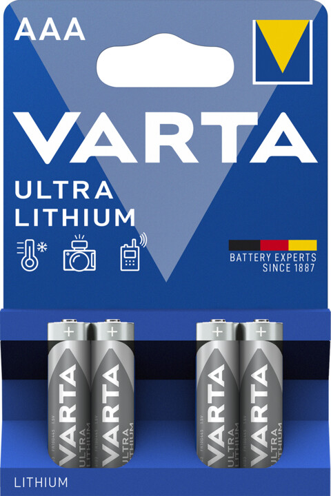 VARTA baterie Ultra Lithium AAA, 4ks_599270789