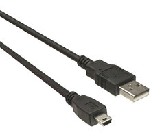 PremiumCord USB, A-B mini, 5pinů - 3m