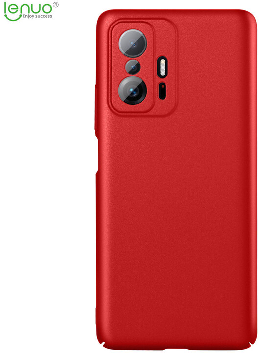 Lenuo Leshield zadní kryt pro Xiaomi Mi 11T/11T Pro, červená_1526935608