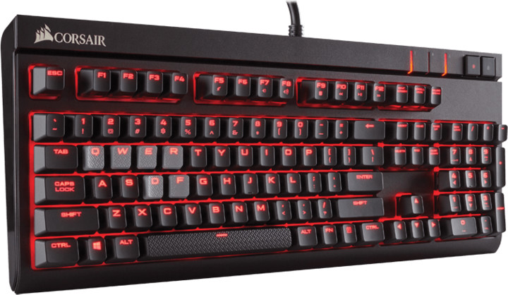 Corsair Gaming STRAFE RED LED + Cherry MX BLUE, NA_998632892