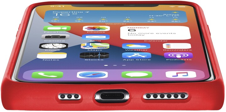 CellularLine silikonový kryt Sensation pro Apple iPhone 12 Pro Max, červená_732817052