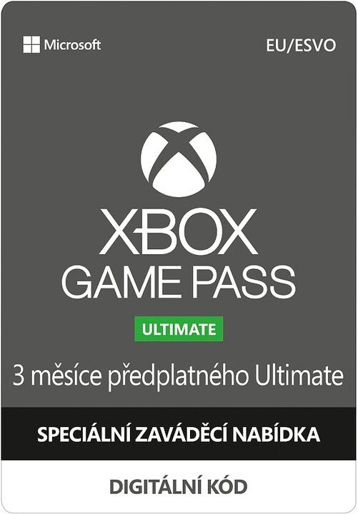 Xbox Game Pass Ultimate 3 měsíce, zaváděcí nabídka - elektronicky_1783022908