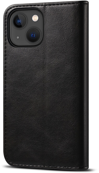 Lenuo Leather flipové pouzdro pro Apple iPhone 13 Mini, černá_1603617262