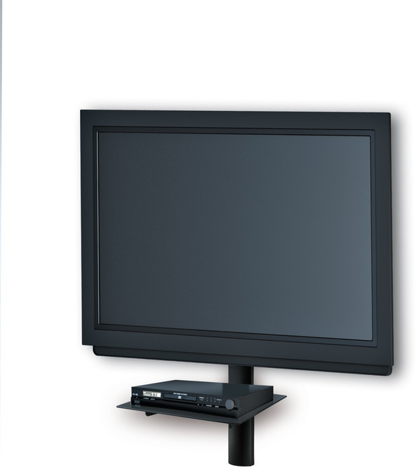 Meliconi 480517 Slim Style Plus AV Shelf Police pro TV komponenty, černá_456627336