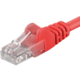 PremiumCord Patch kabel UTP RJ45-RJ45 level 5e, 2m, červená