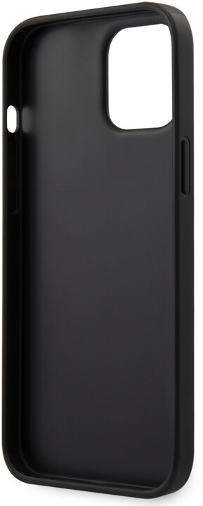 Karl Lagerfeld ochranný kryt Saffiano K&amp;C Heads pro iPhone 12 Pro Max, černá_1709948579