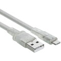 RivaCase Riva 6001 TR1 MFI Apple Lightning kabel 1,2m, transparentní_1951361925