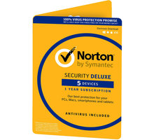 Norton Security Deluxe 3.0 CZ 1 uživatel, 5 zařízení, 1 rok - el. licence_438370880