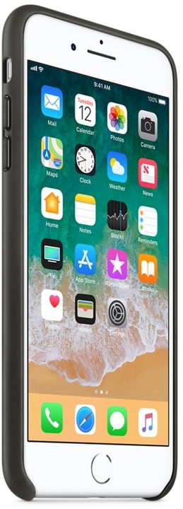 Apple kožený kryt na iPhone 8 Plus / 7 Plus, uhlově šedá_1840618291