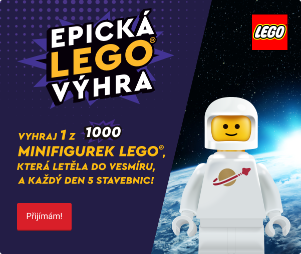 Vyhraj 1 z 1000 minifigurek LEGO®, která letěla do vesmíru, a každý den 5 stavebnic!