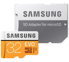Samsung Micro SDHC 32GB EVO UHS-I + SD adaptér_11410255