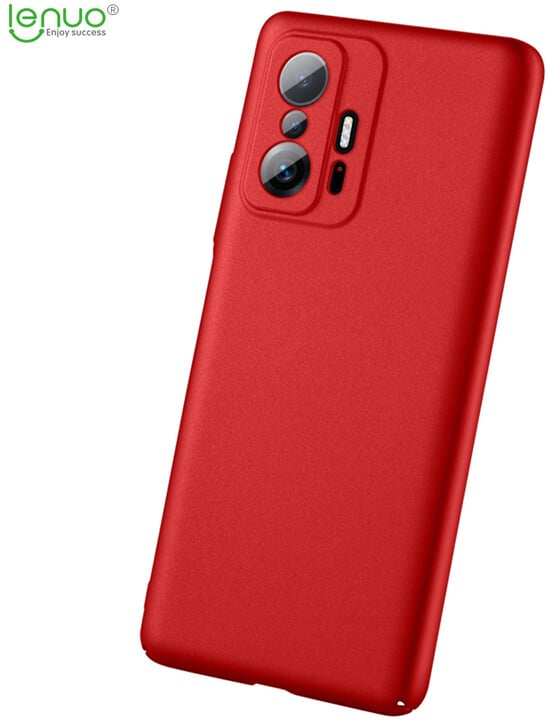 Lenuo Leshield zadní kryt pro Xiaomi Mi 11T/11T Pro, červená_1015356281