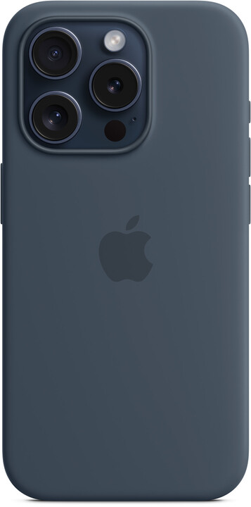 Apple Silikonový kryt s MagSafe pro iPhone 15 Pro, bouřkově modrá_1507694803