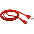 Trust Flat Lightning kabel 1m, červená