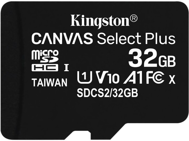 Kingston Micro SDHC Canvas Select Plus 32GB 100MB/s UHS-I_1097756996