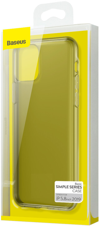 BASEUS Simplicity Series gelový ochranný kryt pro Apple iPhone 11 Pro, černá_295318286
