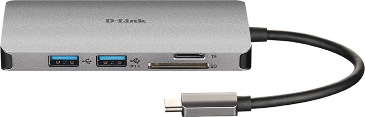 D-Link USB-C Hub 6v1, HDMI, PD, čtečka karet_1271648144