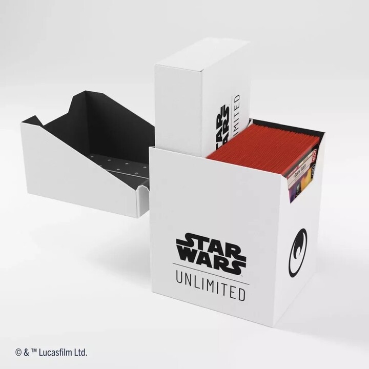 Krabička na karty Gamegenic - Star Wars: Unlimited Soft Crate, bílá/černá_1635297597