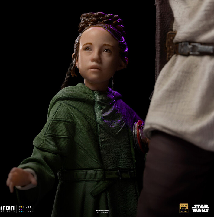 Figurka Iron Studios Star Wars - Obi-Wan and Young Leia Deluxe Art Scale 1/10_59947656