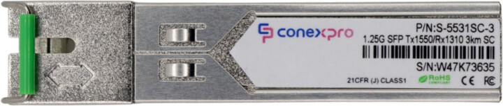 Conexpro SFP modul 1,25Gbit, SM, Tx1550/Rx1310nm, 3km, DDM, 1x SC_1529645640