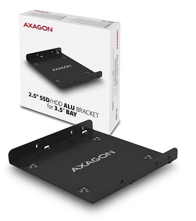 AXAGON RHD-125, hliníkový rámeček pro 1x 2.5&quot; HDD/SSD do 3.5&quot; pozice_1540367654