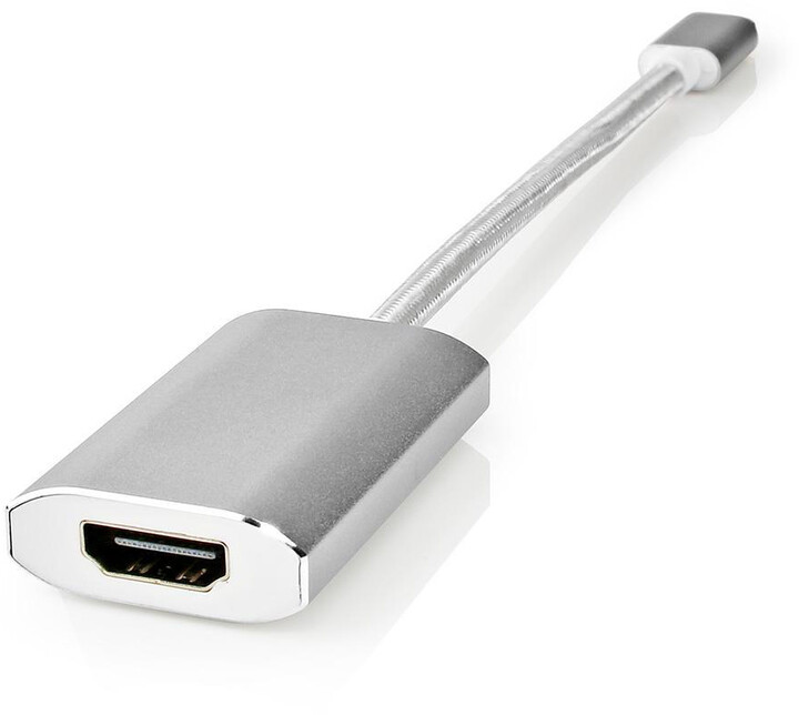 Nedis adaptér USB-C - HDMI, stříbrná_465607792