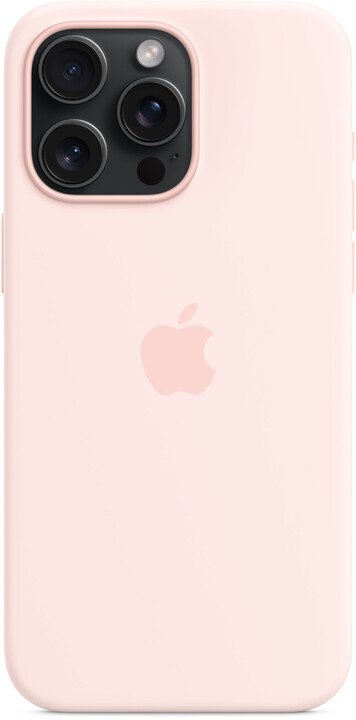 Apple Silikonový kryt s MagSafe pro iPhone 15 Pro Max, světle růžová_1009241878