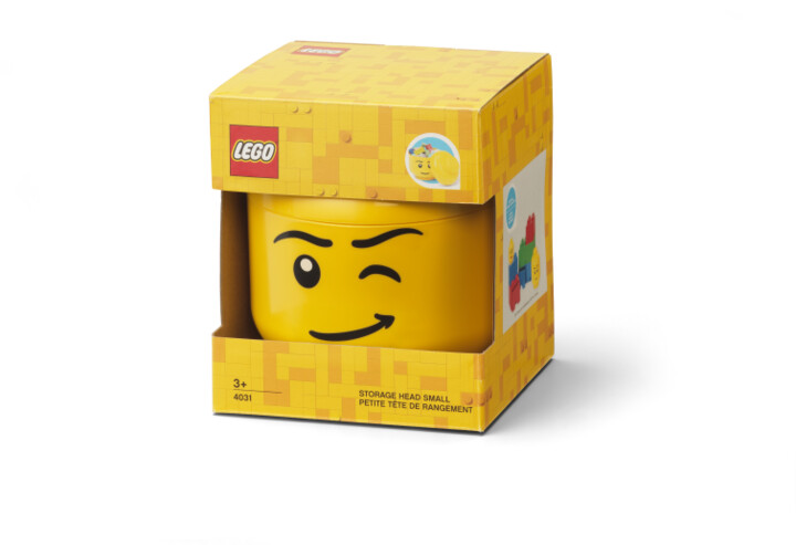 Úložný box LEGO Hlava - mrkající chlapec (S)_102916165
