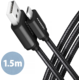 AXAGON kabel USB-A - micro USB2.0 HQ, 2.4A, opletený, 1.5m, černá
