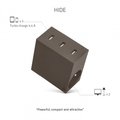 USBEPower HIDE Power Hub charger 3USB/2plugs, hnědošedá_1976367519