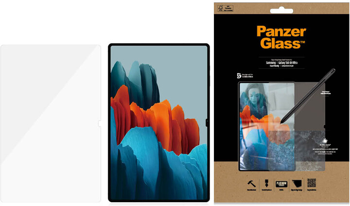 PanzerGlass ochranné sklo Edge-to-Edge pro Samsung Galaxy Tab S8 Ultra / S9 Ultra, čirá_957254199