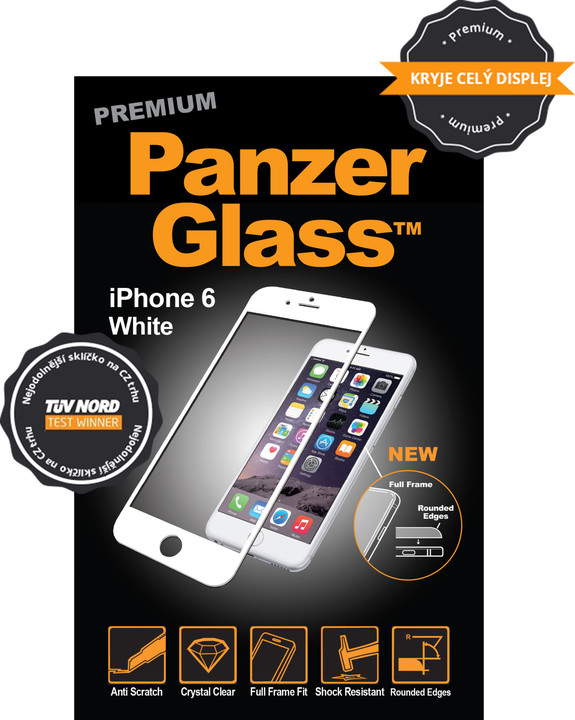 PanzerGlass Premium pro Apple iPhone 6/6s Plus, bílé_144779122