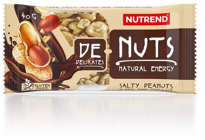 Nutrend DeNuts, tyčinka, multipack, pražené mandle/para ořechy, 35x35g_1525717215