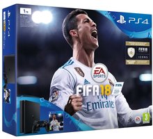 PlayStation 4 Slim, 1TB, černá + FIFA 18_1879798481