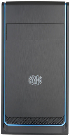 Cooler Master MasterBox E300L, černá, modrý rámeček