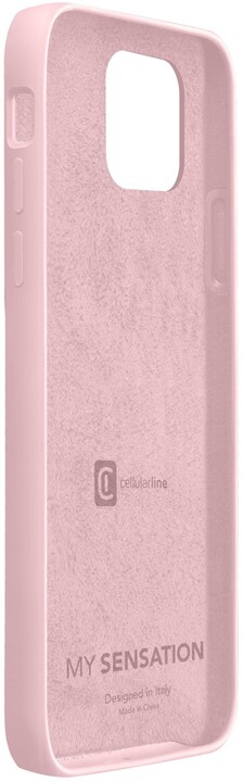 CellularLine silikonový kryt Sensation pro Apple iPhone 12 mini, růžová_1026497743