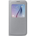 Samsung pouzdro S View EF-CG920B pro Galaxy S6 (G920), stříbrná