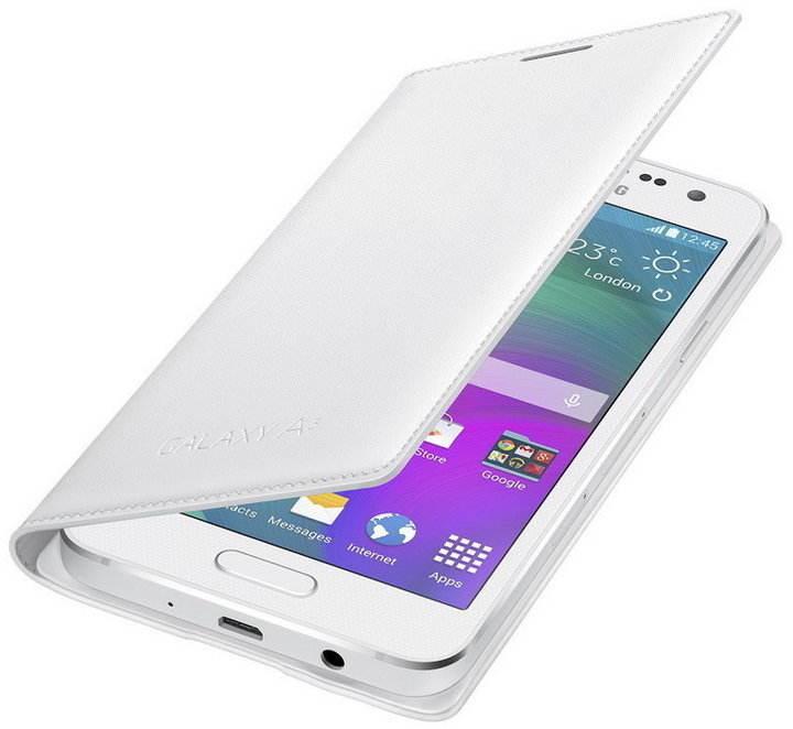 Samsung flipové pouzdro EF-FA300B pro Galaxy A3 (SM-A300), bílá_798980292