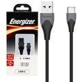 Energizer datový kabel USB-C, 2.4A, silikonový, 1.2m, černá_467785312