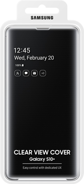 Samsung Clear View flipové pouzdro pro Samsung G975 Galaxy S10+, černá_1289689001