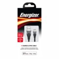 Energizer datový kabel Lightning, MFI, 2.4A, silikonový, 1.2m, černá_784307708