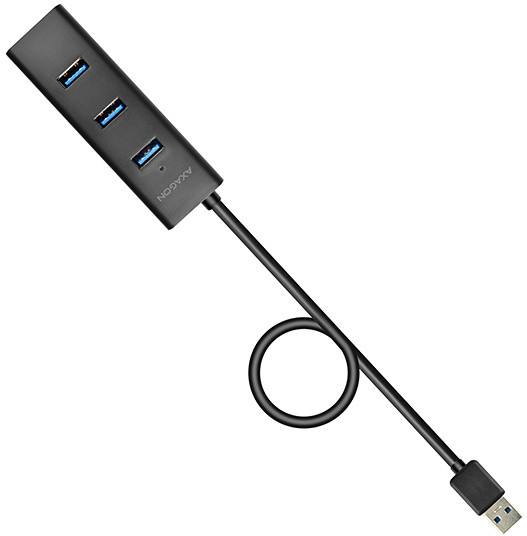 AXAGON 4x USB3.0 CHARGING hub 1.2m cable, nap.